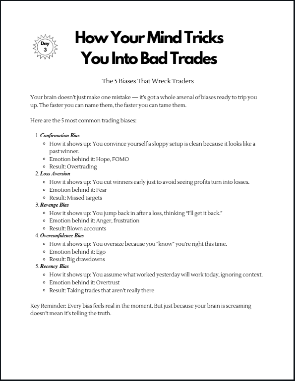 21 Day Reset Ebook For Traders